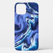 Verbluffend blauw Agatontwerp Case-Mate iPhone Case (Achterkant)