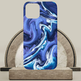 Verbluffend blauw Agatontwerp Case-Mate iPhone Case