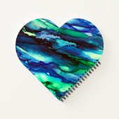 Verbluffend blauw alcoholinkt notitieboek (Achterkant)