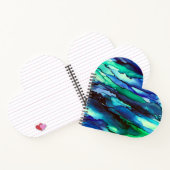 Verbluffend blauw alcoholinkt notitieboek (Binnen)