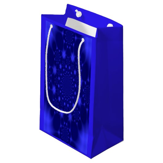 Verbluffend Blauw Klein Cadeauzakje (Voorkant Gekanteld)