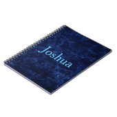 Verbluffend blauw notitieboek (Linkerzijde)