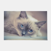 Verbluffend blauw-oestel ‎ kat deurmat (Voorkant)