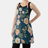 Verbluffend blauw roze ventilatorpatroon schort (Insitu)