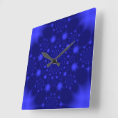 Verbluffend Blauw Vierkante Klok (Hoek)
