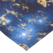 Verbluffend blauw, wit en goudmarmer tafelkleed (Gekanteld)