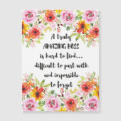 Verbluffend Boss Quote: geweldige boss Appreciatio (Voorkant)