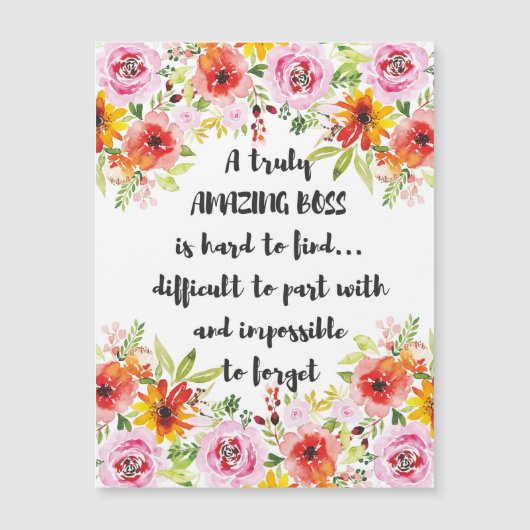 Verbluffend Boss Quote: geweldige boss Appreciatio (Voorkant)