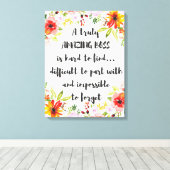 Verbluffend Boss Quote: geweldige boss Appreciatio Canvas Afdruk (Insitu (Houten vloer))