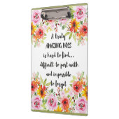 Verbluffend Boss Quote: geweldige boss Appreciatio Klembord (Links)