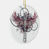 Verbluffend Christelijk kruis Keramisch Ornament (Rechts)