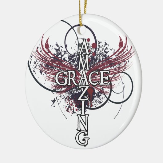 Verbluffend Christelijk kruis Keramisch Ornament (Links)