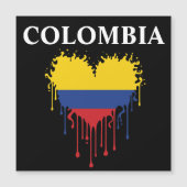 Verbluffend Colombia Dripping Heart Flag (Voorkant)