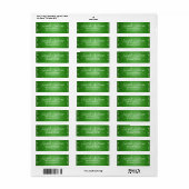 Verbluffend, cool, groen kerstlabel etiket (Full Sheet)
