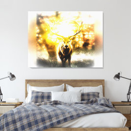 Verbluffend deer 01-02 canvas afdruk