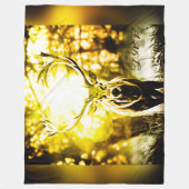 Verbluffend deer 01 fleece deken (Voorkant)