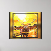 Verbluffend deer 2-02 canvas afdruk (Voorkant)