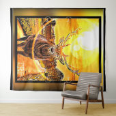 Verbluffend deer 2-02 wandkleed (In Situ (horizontaal))