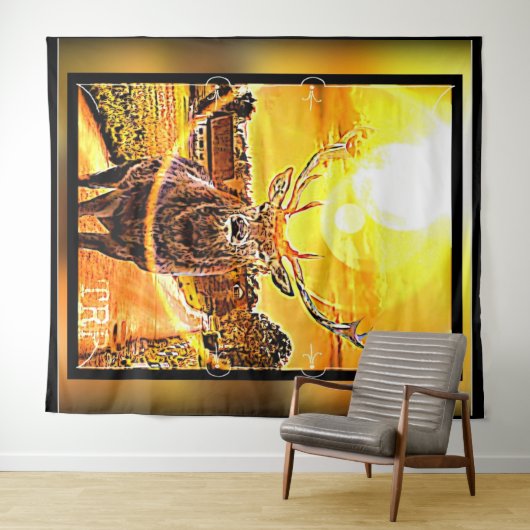 Verbluffend deer 2-02 wandkleed (In Situ (horizontaal))