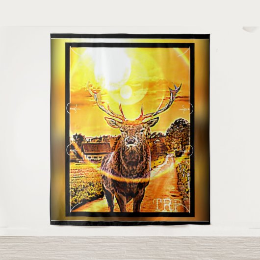 Verbluffend deer 2-02 wandkleed (Voorkant)