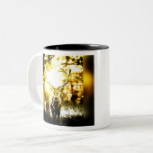 Verbluffend deer tweekleurige koffiemok (Voorkant links)