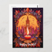 Verbluffend Diwali briefkaart (Voorkant / Achterkant)