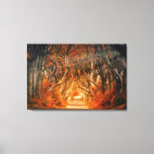 Verbluffend donker bos van Handen Canvas Afdruk (Voorkant)