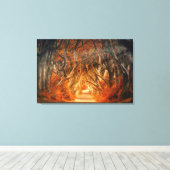 Verbluffend donker bos van Handen Canvas Afdruk (Insitu (Houten vloer))