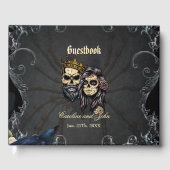 Verbluffend donker gotisch bruiloft ontwerp met sc gastenboek (Voorkant)