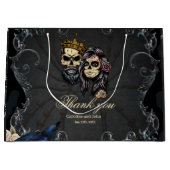 Verbluffend donker gotisch bruiloft ontwerp met sc groot cadeauzakje (Voorkant)