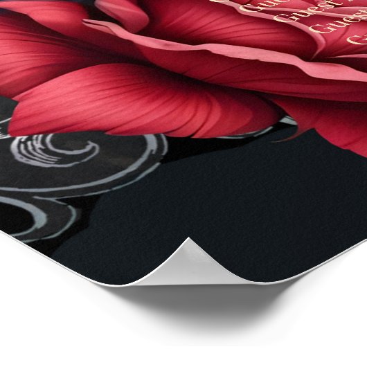 Verbluffend donker gotisch bruiloft ontwerp met sc poster (Hoek)