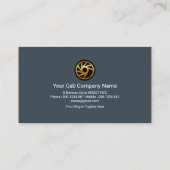 Verbluffend eenvoudig 'Colorful Line Taxi'-stuurpr Visitekaartje (Achterkant)