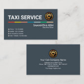 Verbluffend eenvoudig 'Colorful Line Taxi'-stuurpr Visitekaartje (Voorkant / Achterkant)