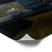 Verbluffend, eenzaam man wandkunst Poster (Hoek)