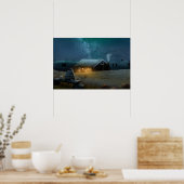 Verbluffend, eenzaam man wandkunst Poster (Keuken)