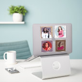 Verbluffend en mooi design sticker (Laptop op bureau)