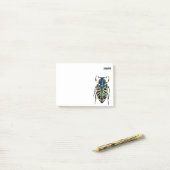 Verbluffend en prachtig donkergroen filmpje post-it® notes (Op bureau)