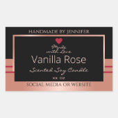 Verbluffend etiket op productverpakking Zwart Roos (Voorkant)