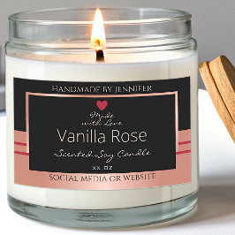 Verbluffend etiket op productverpakking Zwart Roos