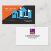 Verbluffend geanimeerd Visitekaartje thuiscontract (Voorkant / Achterkant)