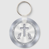 Verbluffend gepersonaliseerd, cadeautjes voor kerk sleutelhanger (Achterkant)