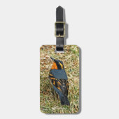 Verbluffend geperste snuffel in de gras bagagelabel (Voorkant verticaal)