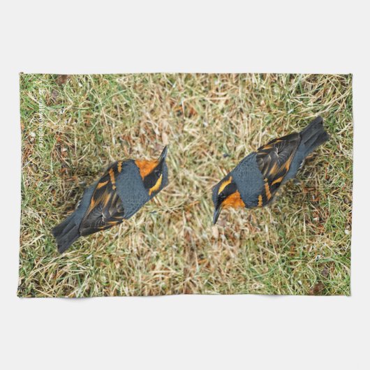 Verbluffend geperste snuffel in de gras theedoek (Horizontaal)