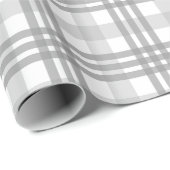 Verbluffend geruit patroon van grijs cadeaupapier (Rol Hoek)