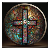 Verbluffend Glas in lood Foto Afdruk (Voorkant)