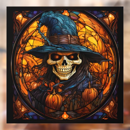 Verbluffend Glazen in lood skelet ontwerp Raamsticker (Vel 2)