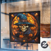 Verbluffend Glazen in lood skelet ontwerp Raamsticker (Cafe Raam)