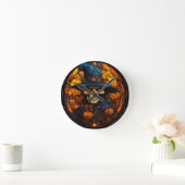 Verbluffend Glazen in lood skelet ontwerp Ronde Klok (Huis)