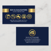 Verbluffend Gold Handyman Tools Tab Visitekaartje (Voorkant / Achterkant)