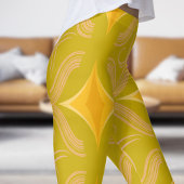 Verbluffend gouden wervelpatroon leggings
